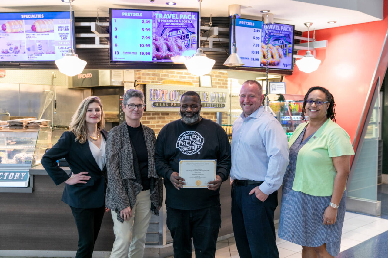 8 31 23 Tyreik Turner Philly Soft Pretzel Employee Recognition 1